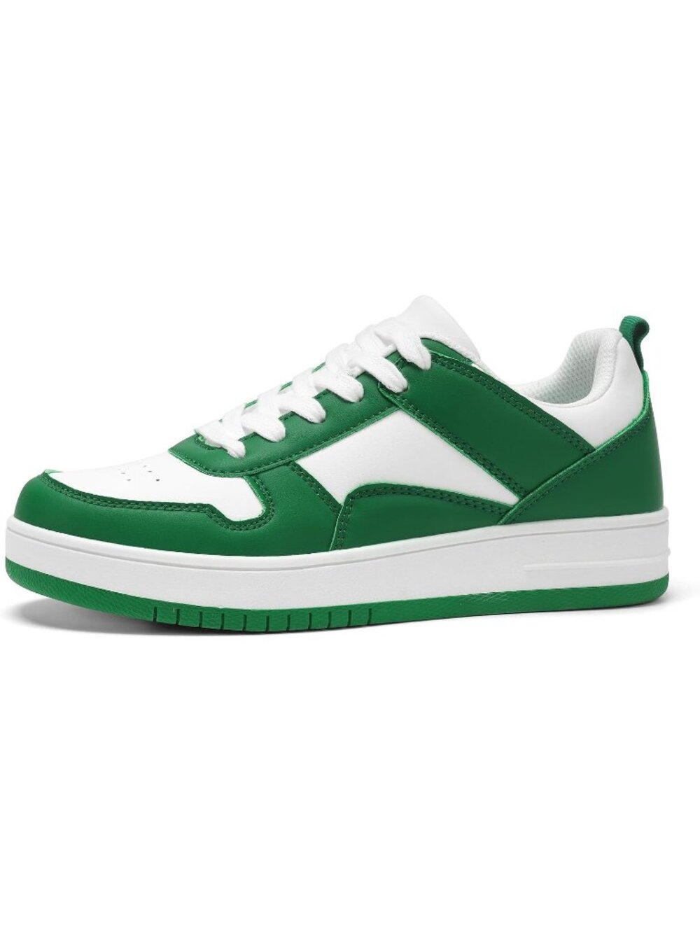 Women's Green/White Fashion Sparkle Rhinestone Comfortable Walking Sneakers